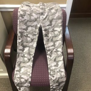 Anthropology Pilcro Camo velvet Jeans